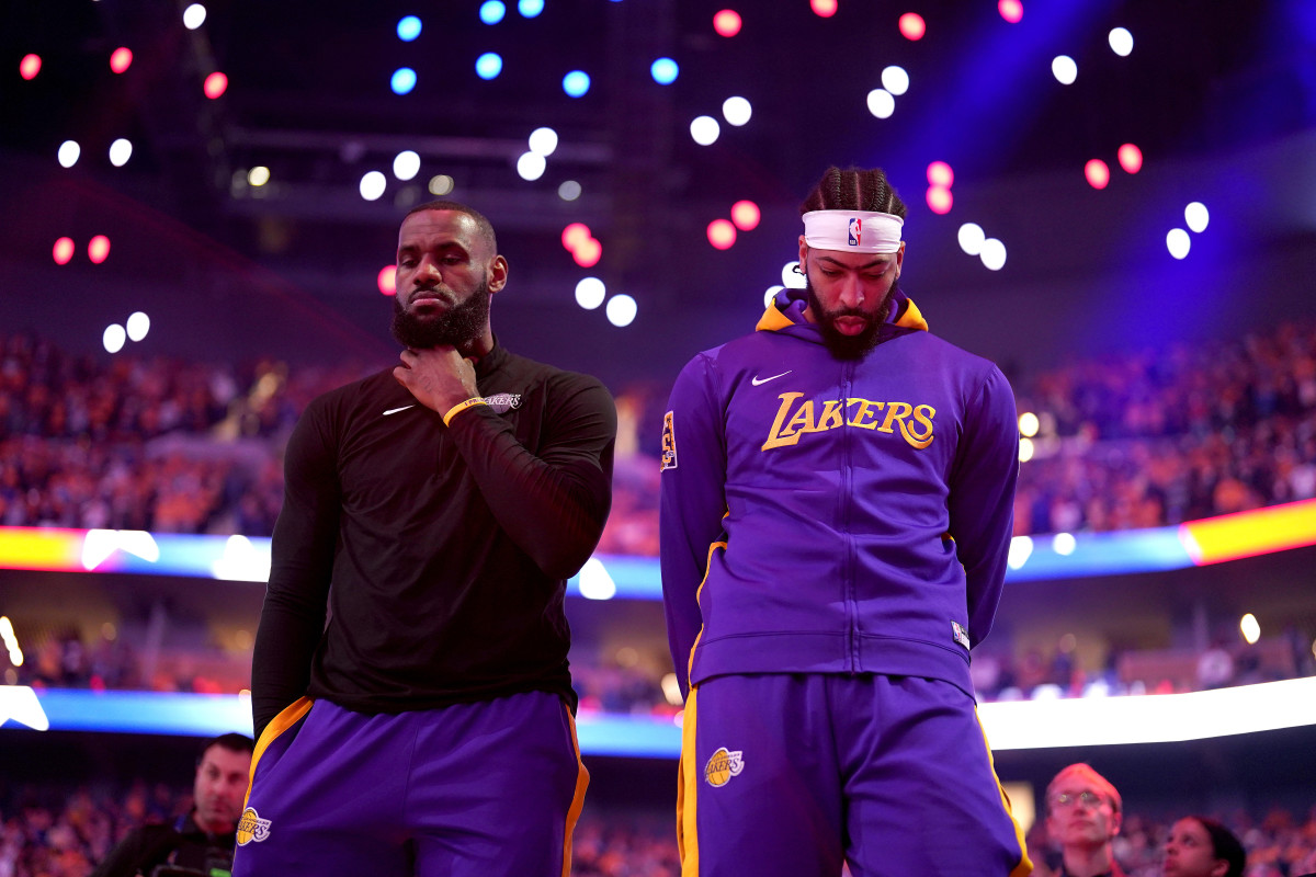 lebron james anthony davis warriors